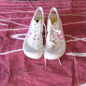 Nike Zoom Mamba 6 Distance Track Spikes White Men's Size 13 New